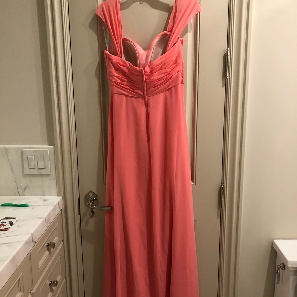 Brand new size 10 coral bridesmaid dress.